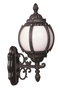 Opviq Lámpara de Pared Exterior Negro y Blanco BAP-68203-BSY-M1-OP